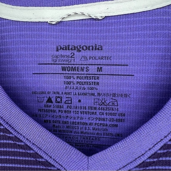 Patagonia Capilene 2 Light Weight Striped size M - Picture 4 of 8